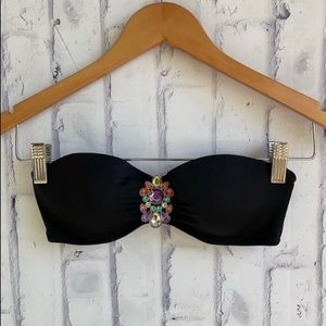 Victoria Secret Gem Jewel Bandeau Bikini Top Swim